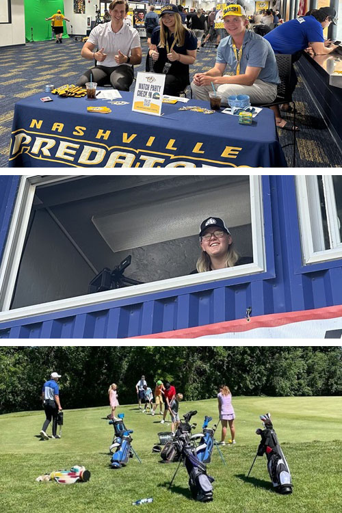 Paige Buikema (top photo, center), Hannah Frazier (middle photo), and Noah Christensen (bottom photo, far left).