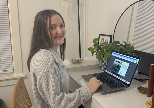 Kiersten Mann posting UISRM social media content