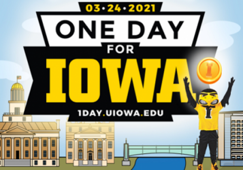 One day for Iowa graphic.