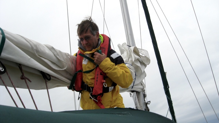 Warren Darling enjoying his passion of sailing