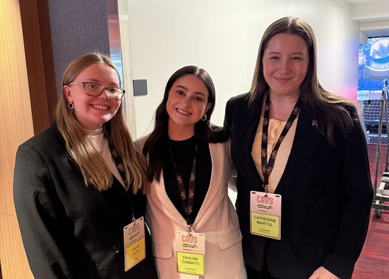 Katie Letz, Taylor Ciabatti, and Catherine Martul at Cleveland event.