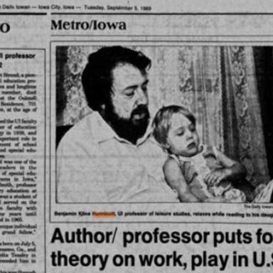 Professor Ben Hunnicutt featured in the local newspaper